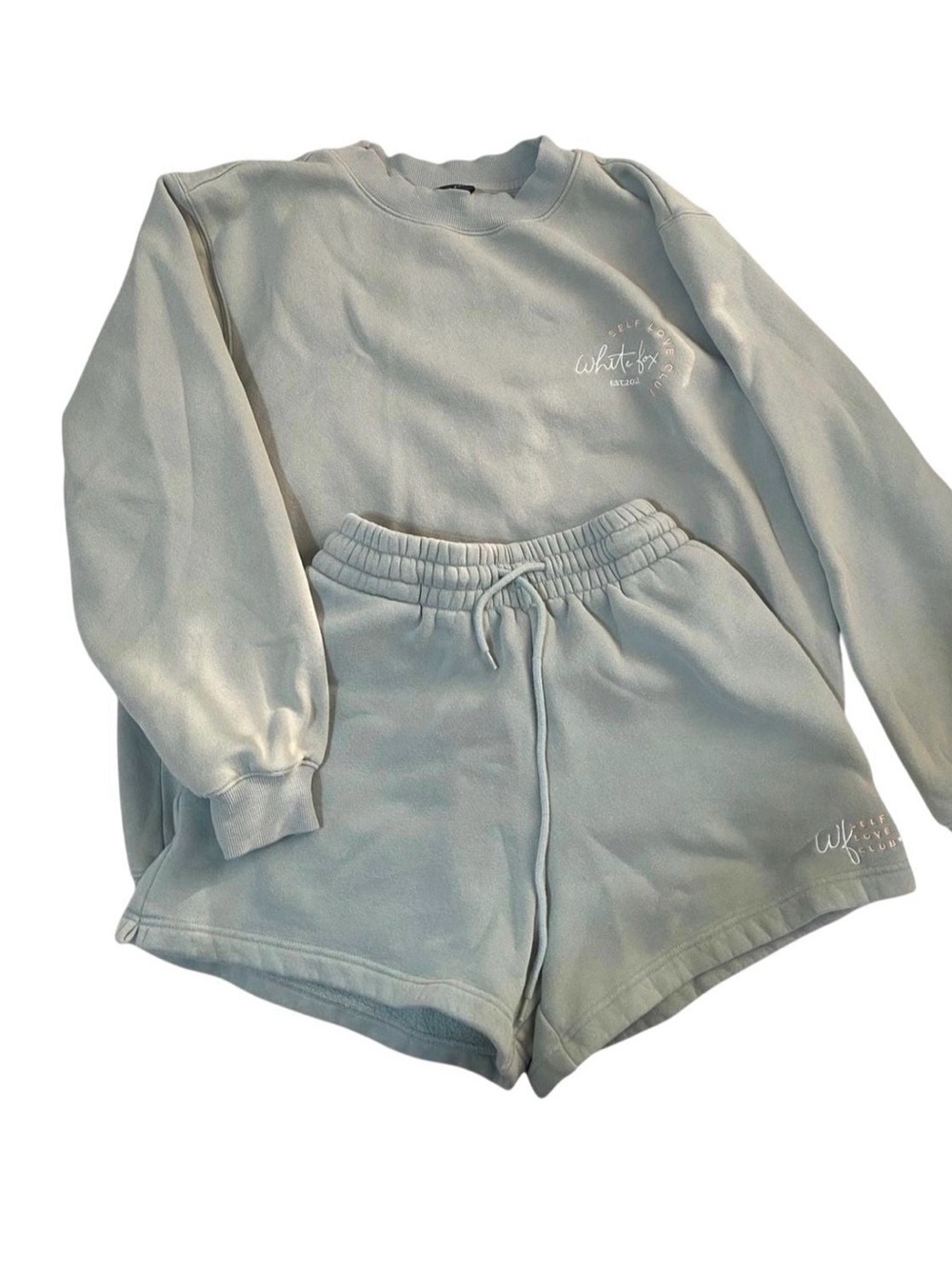 White Fox Sage Sweatsuit Shorts Small